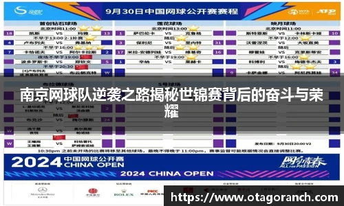 南京网球队逆袭之路揭秘世锦赛背后的奋斗与荣耀